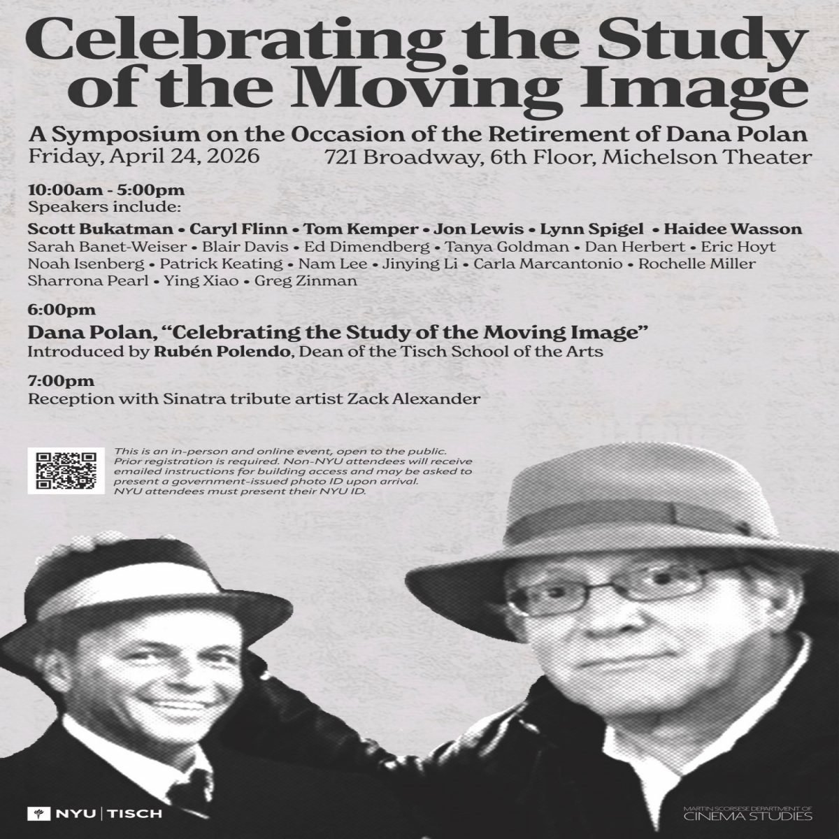 Poster for Celebrating the Study of the Moving Image Symposium